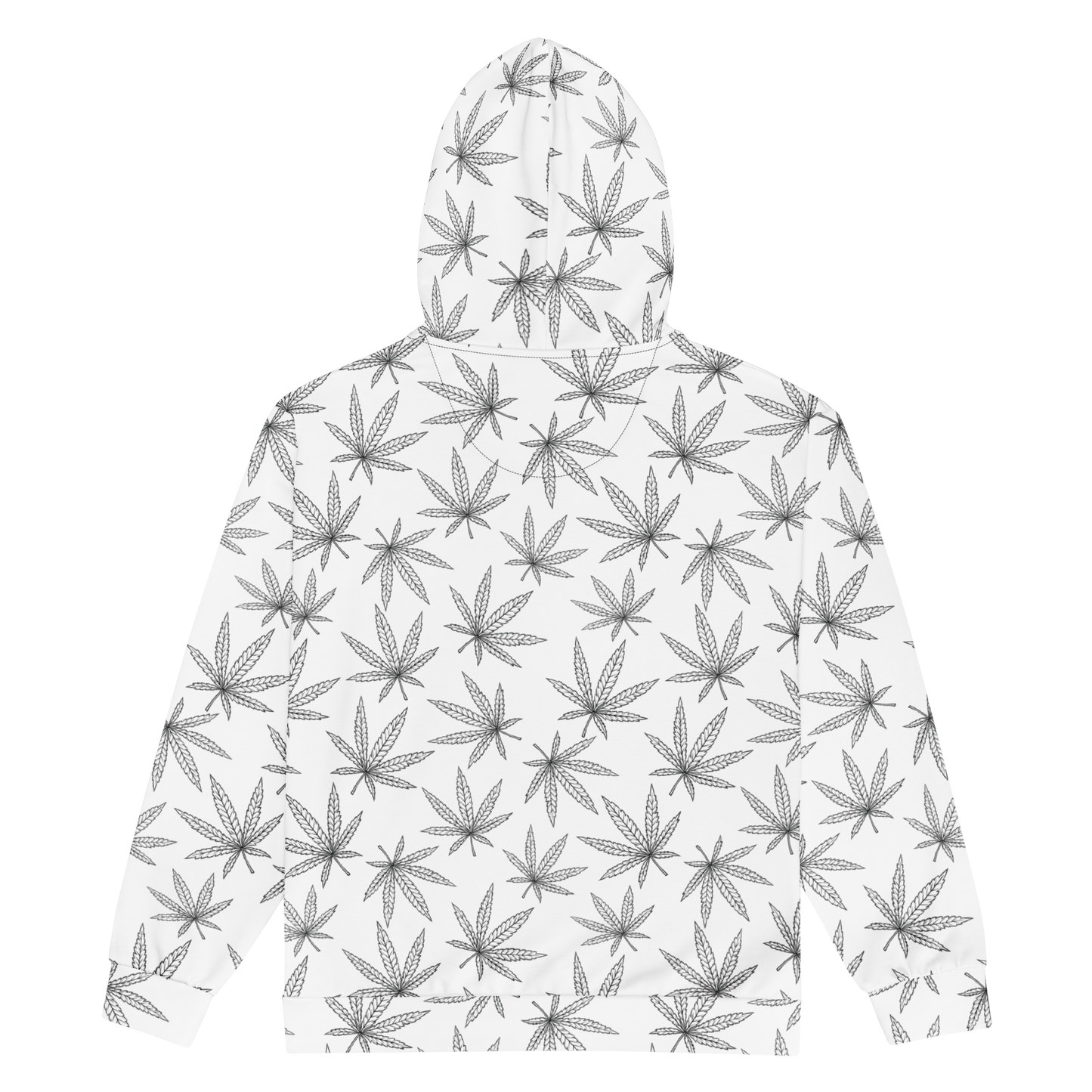 "Leafy Dreams" Zip-Up Cannabis Grower Hoodie