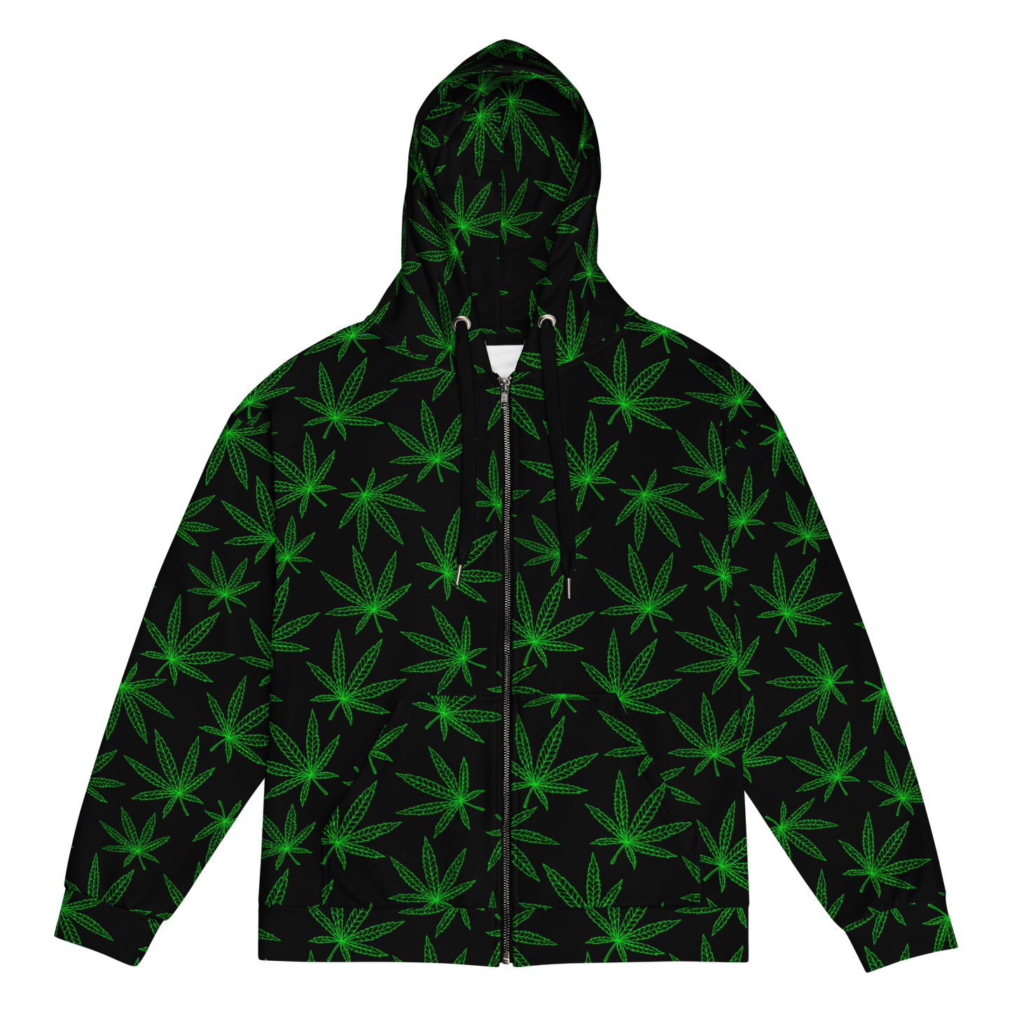 "Leafy Dreams" Zip-Up Cannabis Grower Hoodie (B/G)