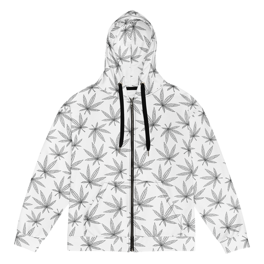 "Leafy Dreams" Zip-Up Cannabis Grower Hoodie